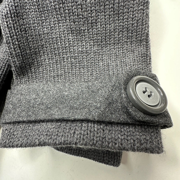 Susana Monaco Wool Double Breasted Cropped Coat Knitted Short Sleeves Small NWOT - Picture 10 of 11